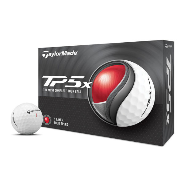 5 boîtes + 2 offertes de balles de golf Taylor Made TP5x